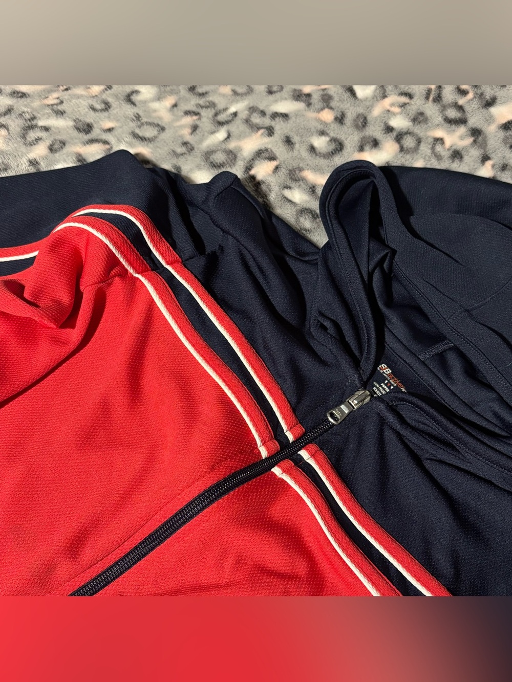 St. John’s Bay Activewear Zip-Up with White Stripe Detailing